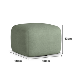 Poltrona Olivia Com Puff - Verde