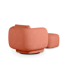 Poltrona Olivia Com Puff - Coral