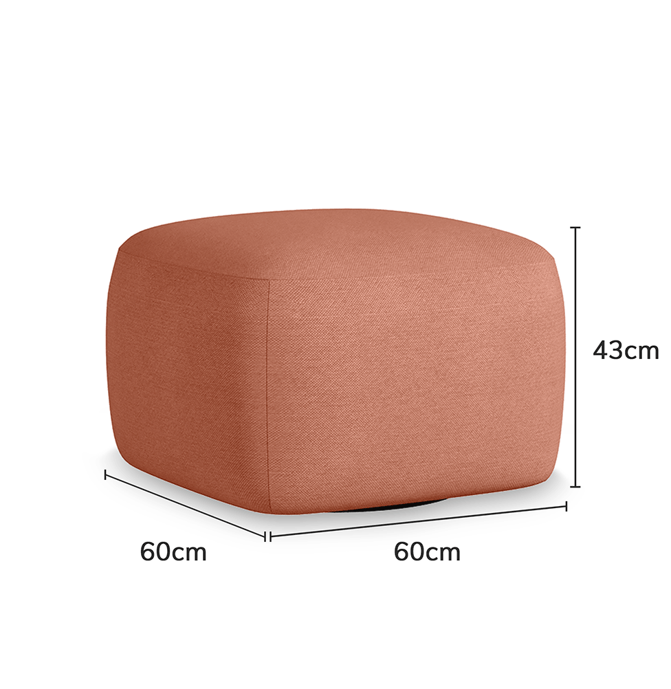 Poltrona Play com Puff - Coral