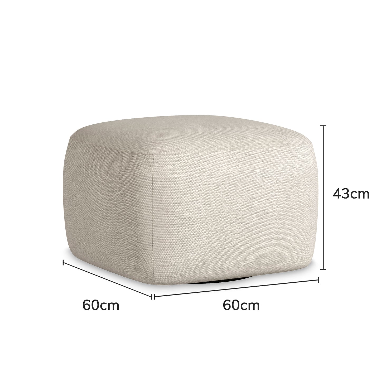 Poltrona Play com Puff - Cru