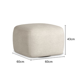 Poltrona Play com Puff - Cru