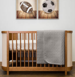 Colcha Para Berço Infinity - Cinza