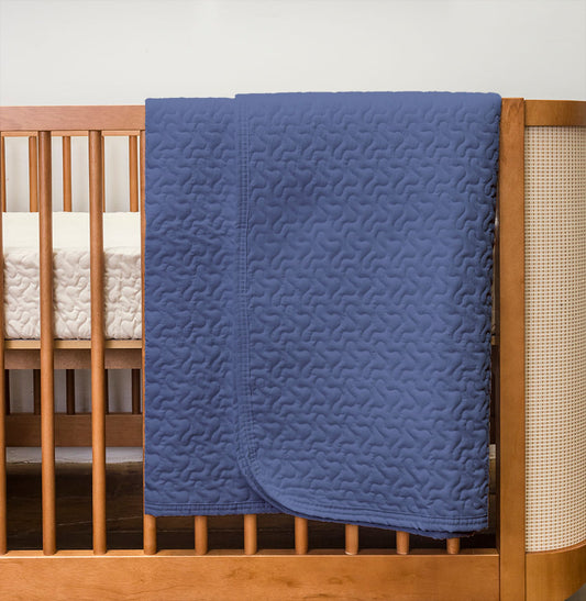 Colcha Para Berço Infinity - Azul Jeans