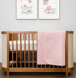 Colcha Para Berço Infinity - Rosa Chá