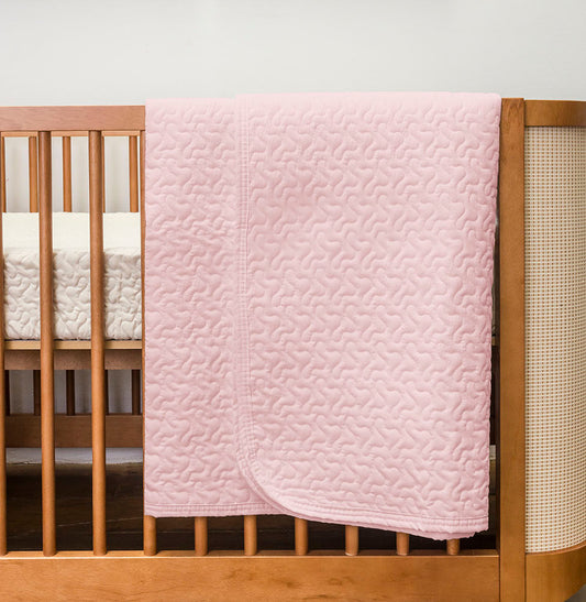 Colcha Para Berço Infinity - Rosa Chá