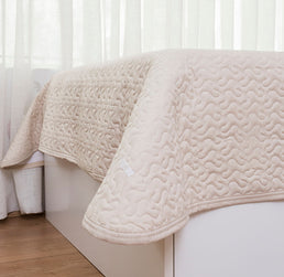 Kit Colcha Infinity 2 Peças - Bege