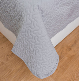 Kit Colcha Infinity 2 Peças - Cinza