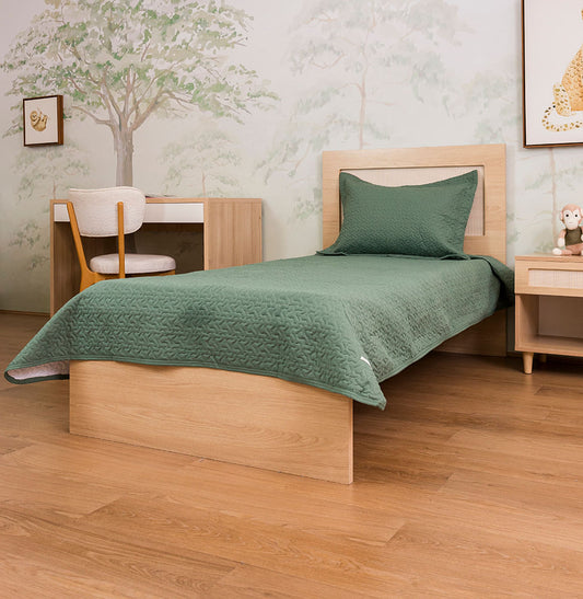 Kit Colcha Infinity 2 Peças - Verde Seco