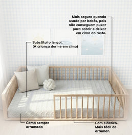 Colcha Casal Com Elástico Infinity - Branco