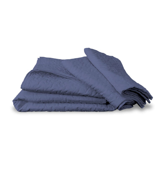 Kit Colcha Casal Infinity 3 Peças - Azul Jeans