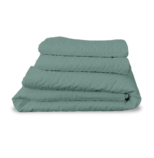 Kit Colcha Casal Infinity 3 Peças - Verde Seco