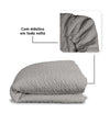 Colcha Com Elástico Para Berço Infinity - Cinza