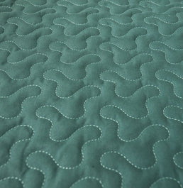 Colcha Com Elástico Para Berço Infinity - Verde Seco