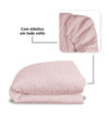 Colcha Com Elástico Para Berço Infinity - Rosa Chá