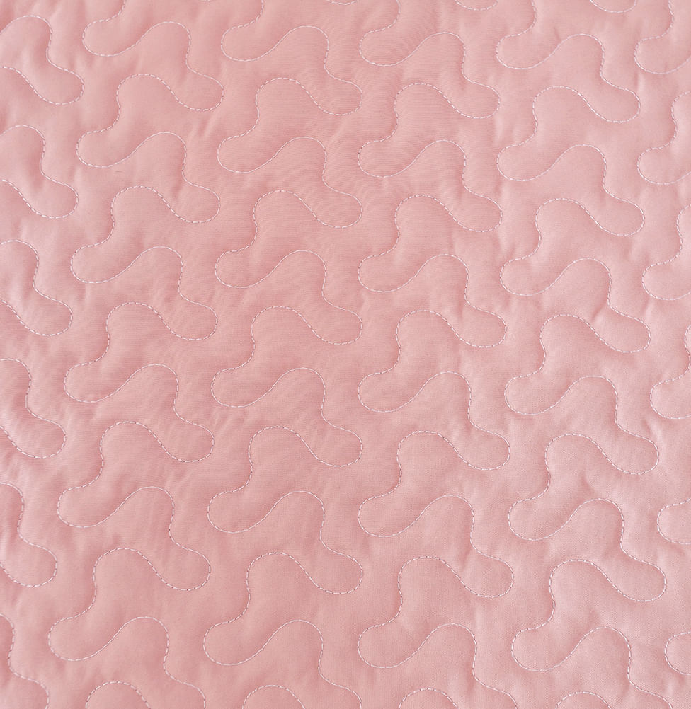 Kit Colcha Infinity 2 Peças - Rosa Chá