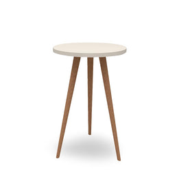 Mesa de Apoio Viena Com Pé Mel - Greige