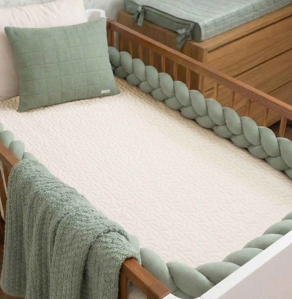 Colcha Com Elástico Para Berço Infinity - Palha