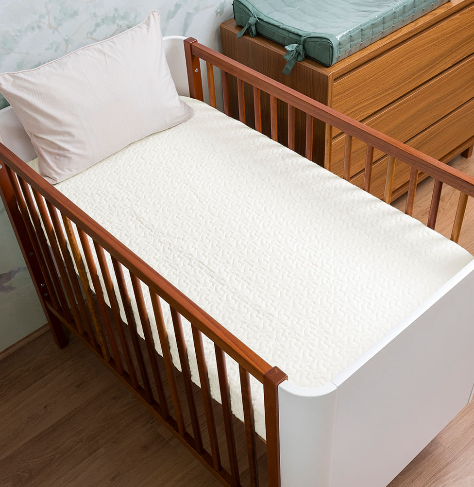 Colcha Com Elástico Para Berço Infinity - Palha