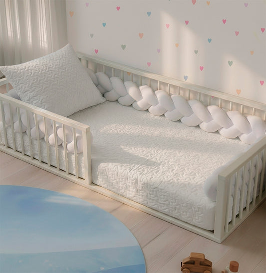 Colcha de Solteiro com Elástico Infinity - Branco