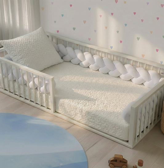 Colcha de Solteiro com Elástico Infinity - Branco