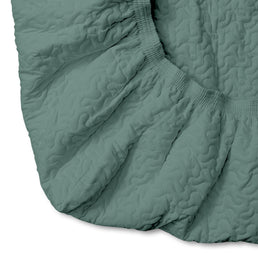 Colcha Casal Com Elástico Infinity - Verde Seco