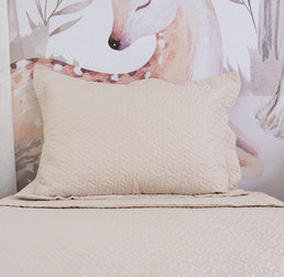 Porta Travesseiro Solteiro Infinity - Bege