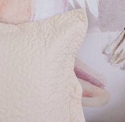 Porta Travesseiro Solteiro Infinity - Bege