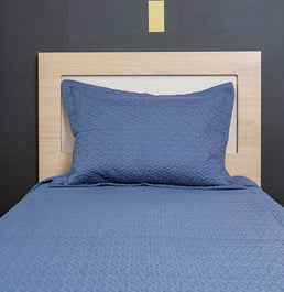 Porta Travesseiro Solteiro Infinity - Azul Jeans