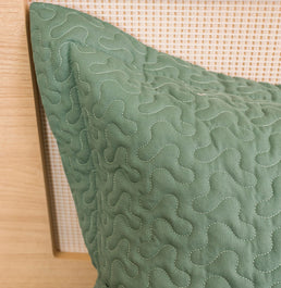 Porta Travesseiro Solteiro Infinity - Verde Seco