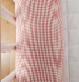 Kit 2 Rolos de Berço Xadrez - Rose 1,30m