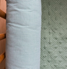 Kit 2 Rolos de Berço Xadrez - Verde 1,30m