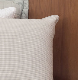 Capa de Almofada Xadrez - Cinza 50x50cm