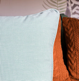 Capa de Almofada Xadrez - Verde 50x50cm