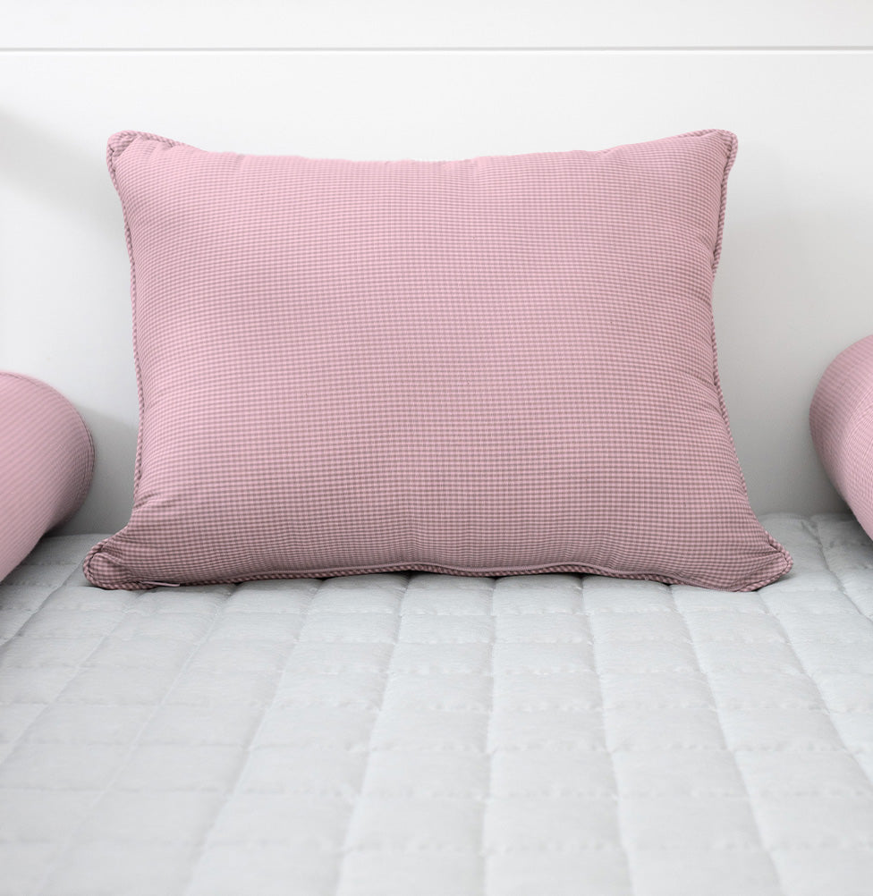 Almofada Xadrez 40x30cm - Rose