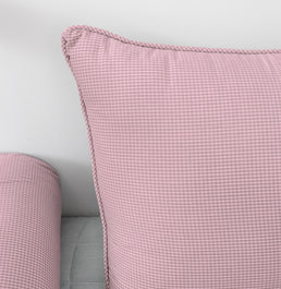 Almofada Xadrez 40x30cm - Rose