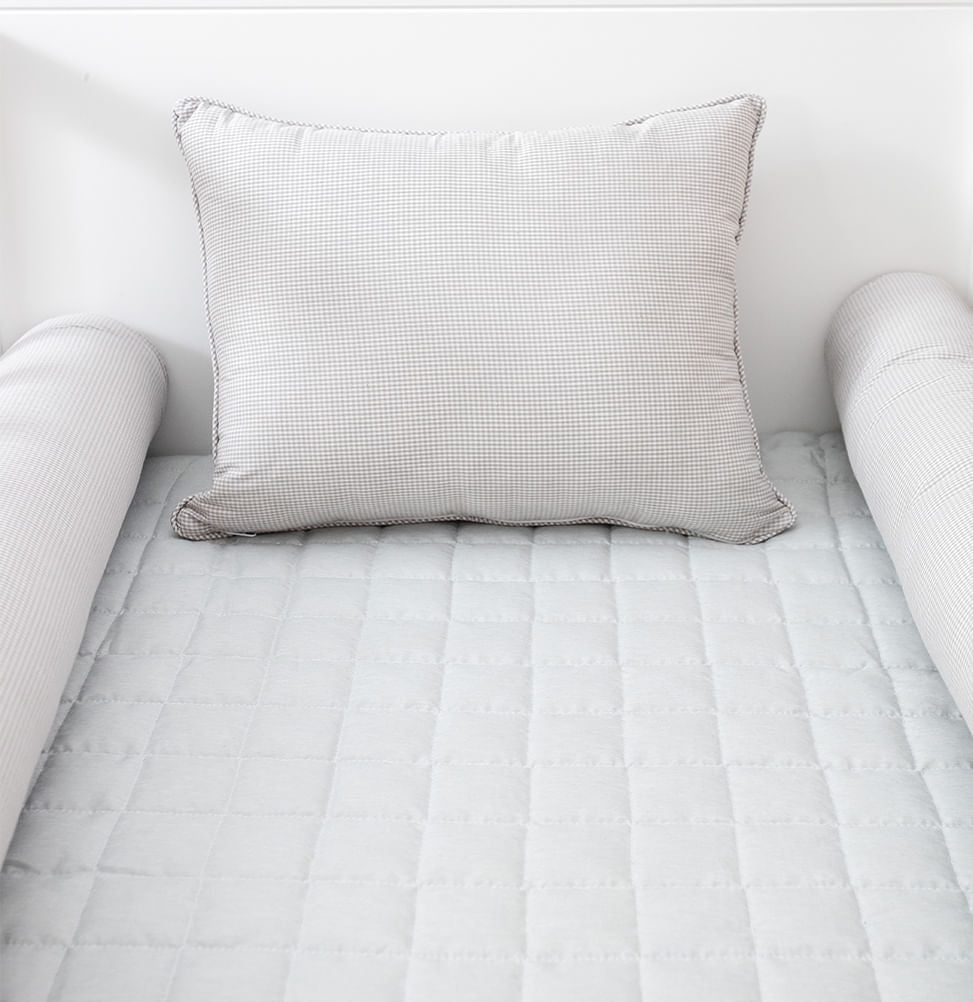 Almofada Xadrez 40x30cm - Cinza