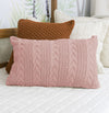 Capa de Almofada Tricot Dalia 60cm x 40cm - Rosa