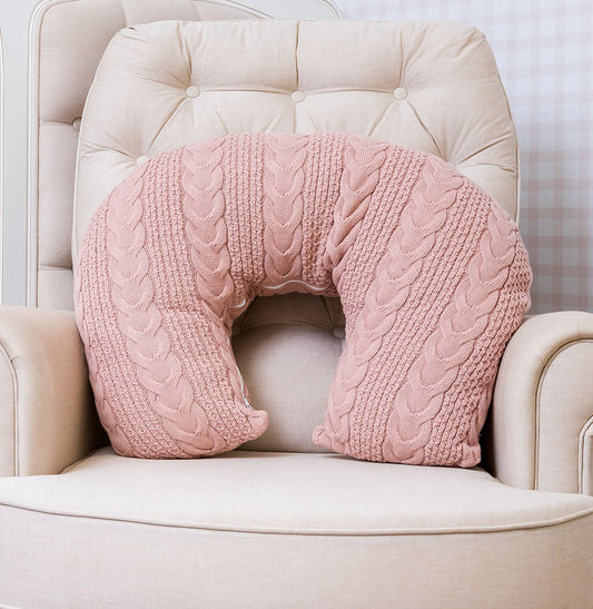 Almofada de Amamentação Tricot Dalia - Rosa
