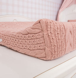 Trocador Tricot Dalia - Rosa