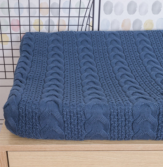 Trocador Tricot Dalia - Azul Jeans