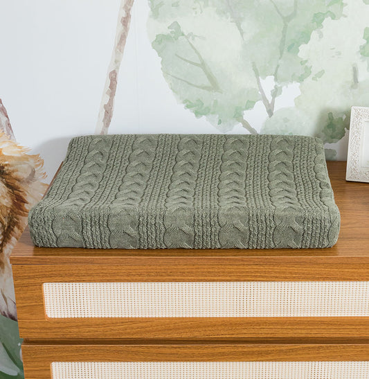 Trocador Tricot Dalia - Verde Malva 