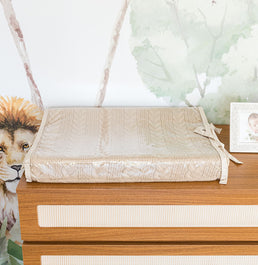 Trocador Tricot Dalia - Bege Geada