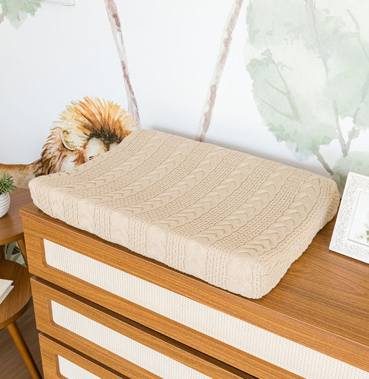 Trocador Tricot Dalia - Bege Geada