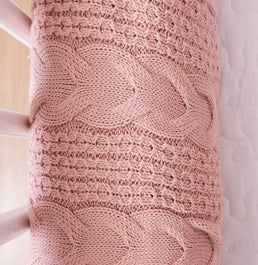 Kit 2 Rolos de Berço Tricot Dalia 1,30m - Rosa