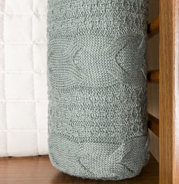 Kit 2 Rolos de Berço Tricot Dalia 1,30m - Verde Malva