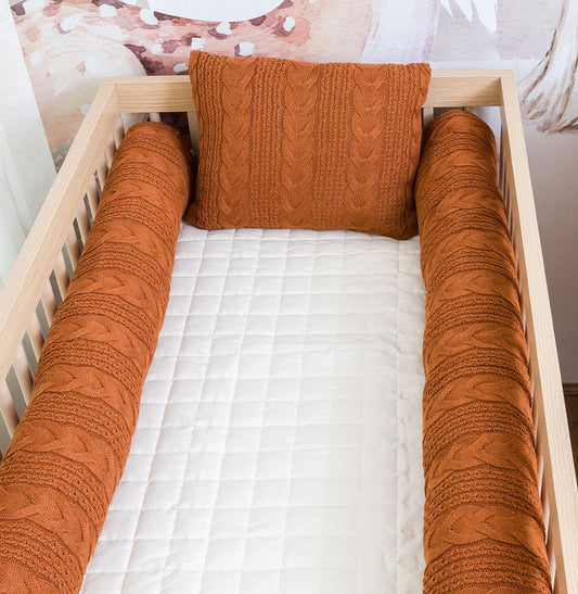 Kit 2 Rolos de Berço Tricot Dalia 1,30m - Cobre