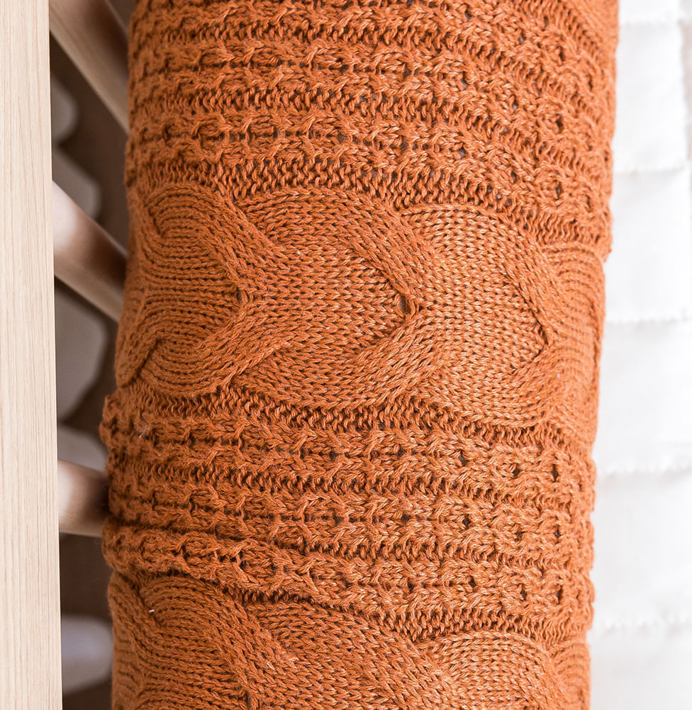 Kit 2 Rolos de Berço Tricot Dalia 1,30m - Cobre