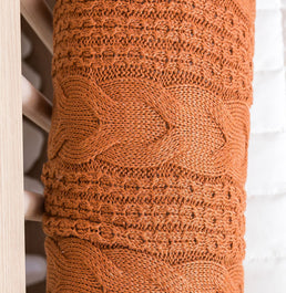 Kit 2 Rolos de Berço Tricot Dalia 1,30m - Cobre