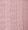 Manta Peseira Tricot Dalia - Rosa