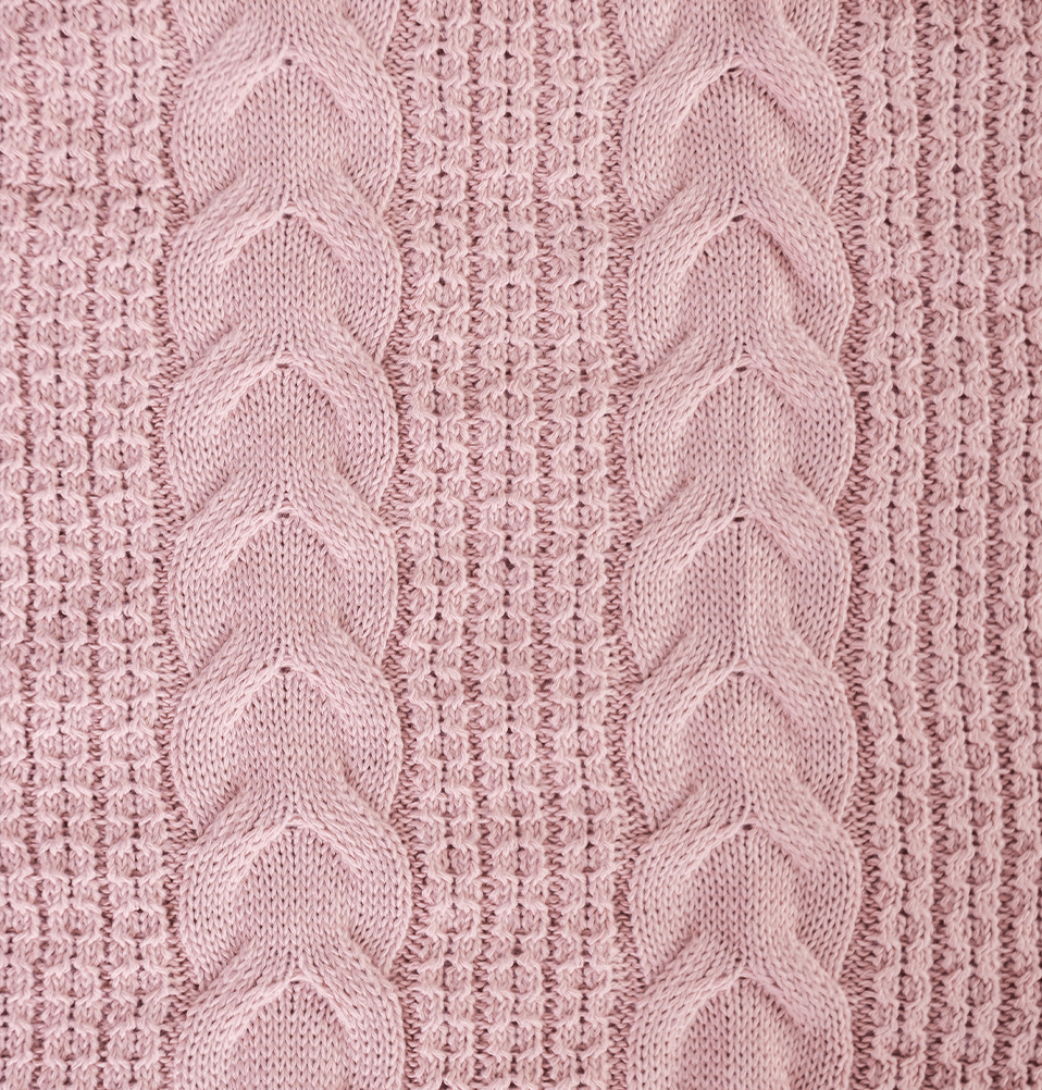 Manta Peseira Tricot Dalia - Rosa